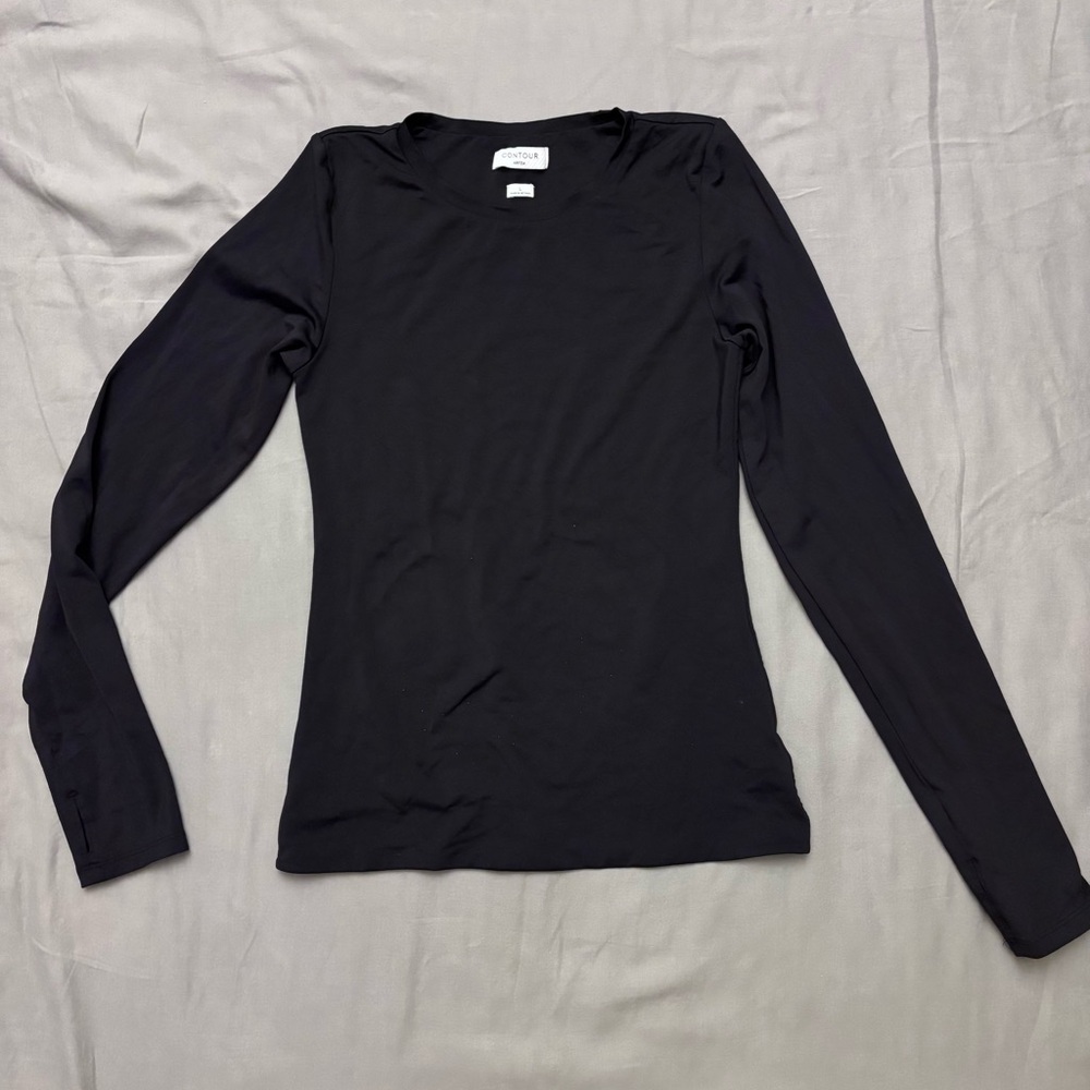 🖤 Aritzia Contour Long Sleeve Top – Size L – Black